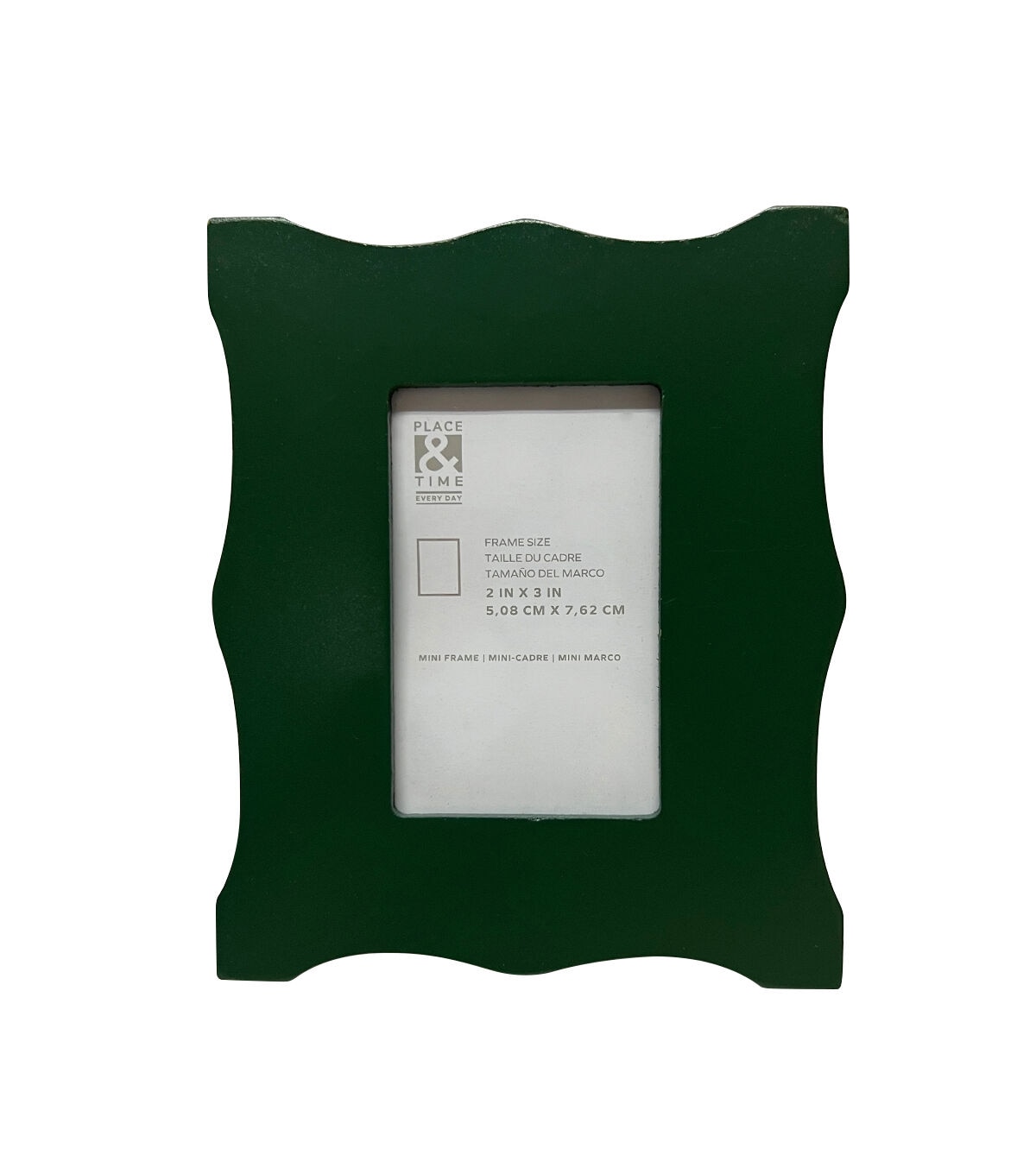 2 x 3 Green Scalloped Tabletop Picture Frame by Place & Time