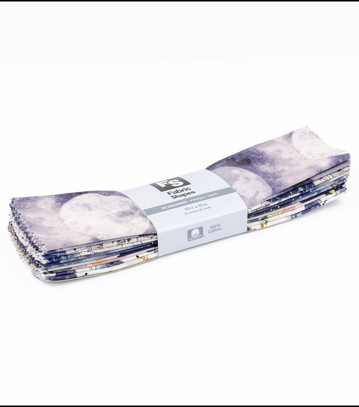 10 Celestial Stars Square Cotton Fabric by Keepsake Calico