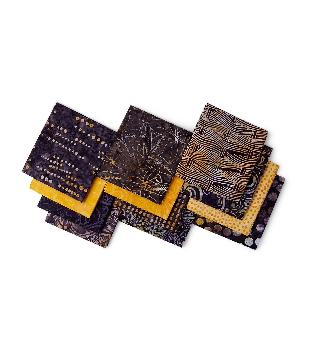 18 x 22 Hi Fashion Batik Honeybee Cotton Fabric Quarter Bundles 12pc