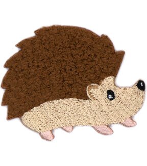 2.5 x 2 Chenille Hedgehog Iron On Patch by hildie & jo