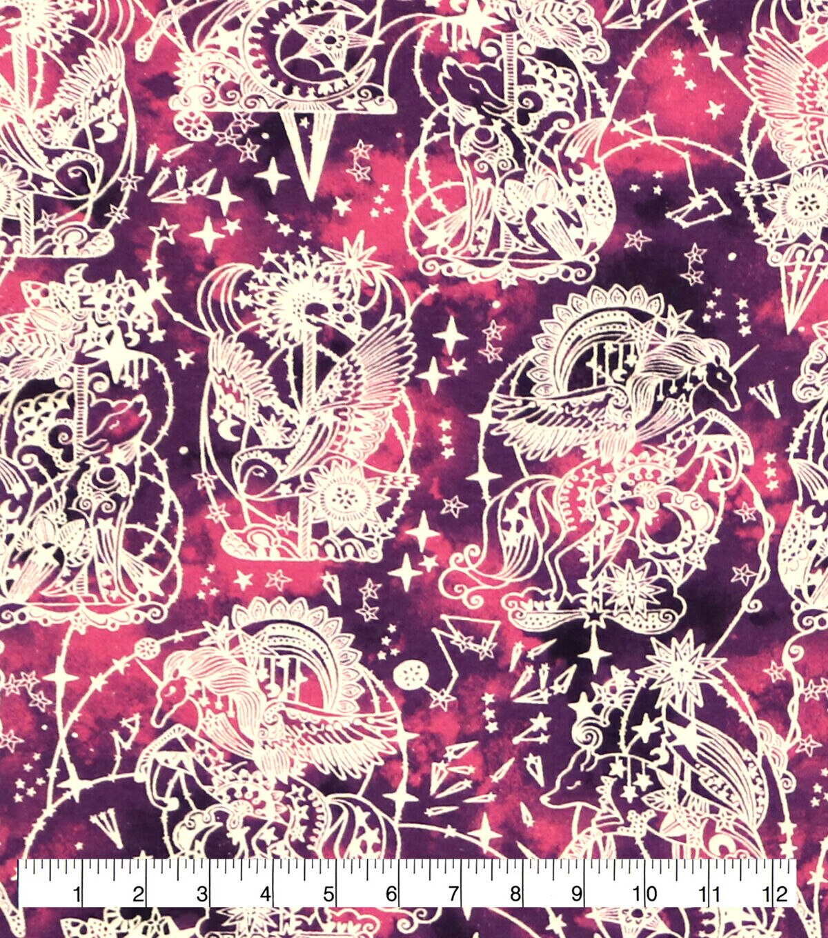 Intricate Constellation Shapes Super Snuggle Flannel Fabric