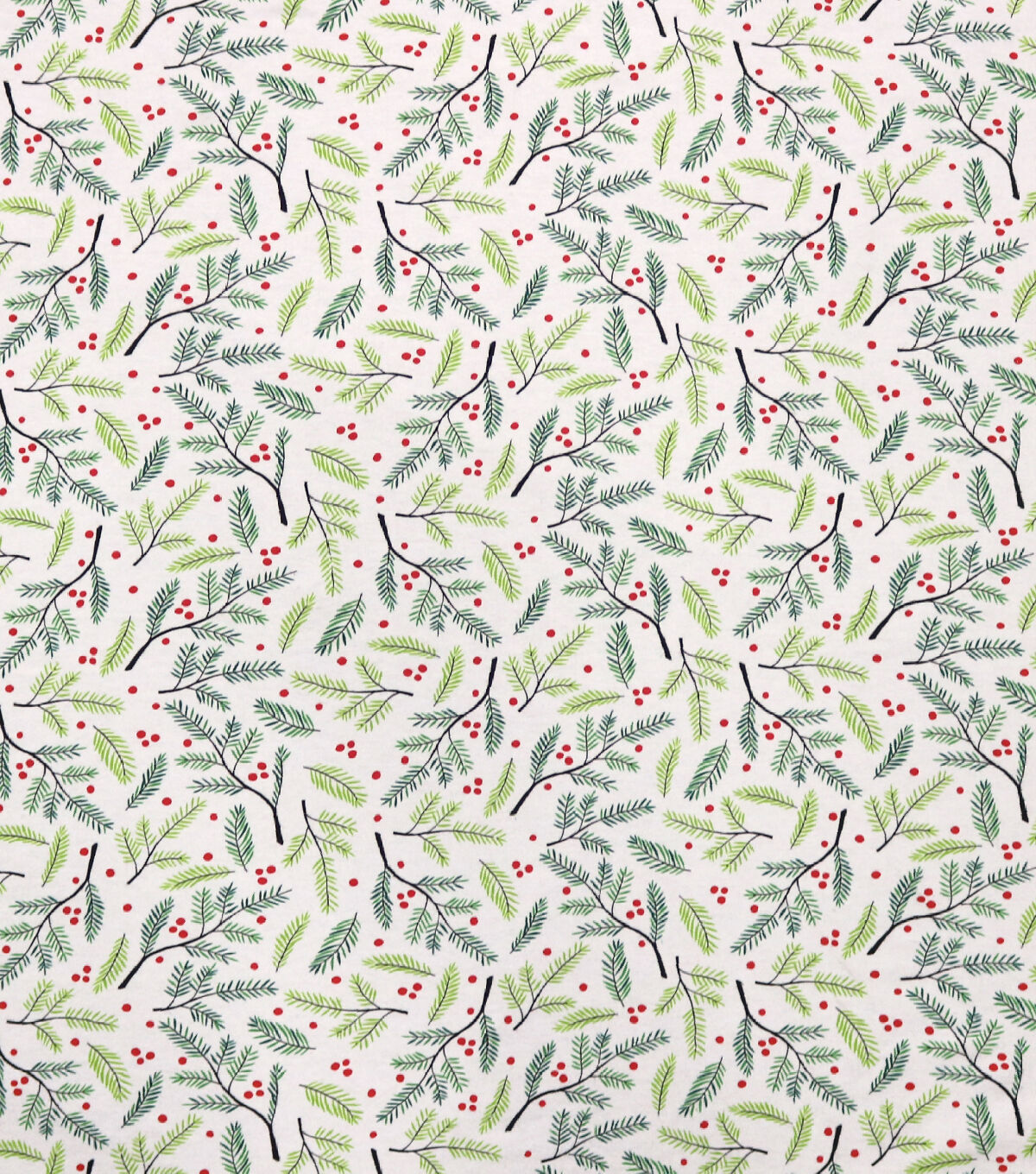 Mistletoe & Holly Super Snuggle Christmas Flannel Fabric