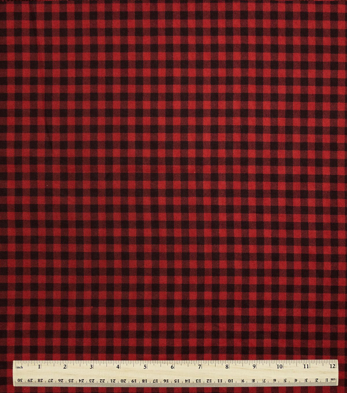 Red Buffalo Checkered Cotton Fabric by Keepsake Calico