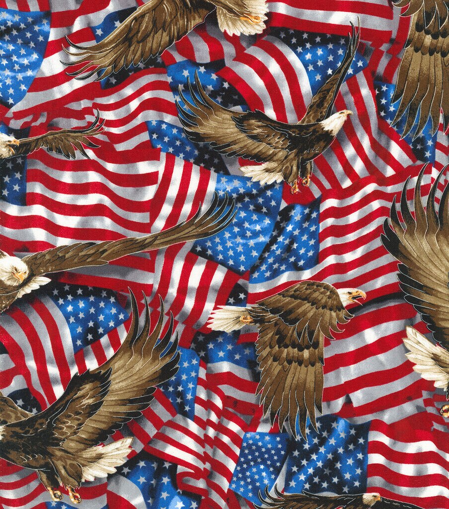Robert Kaufman American Eagles Patriotic Cotton Fabric