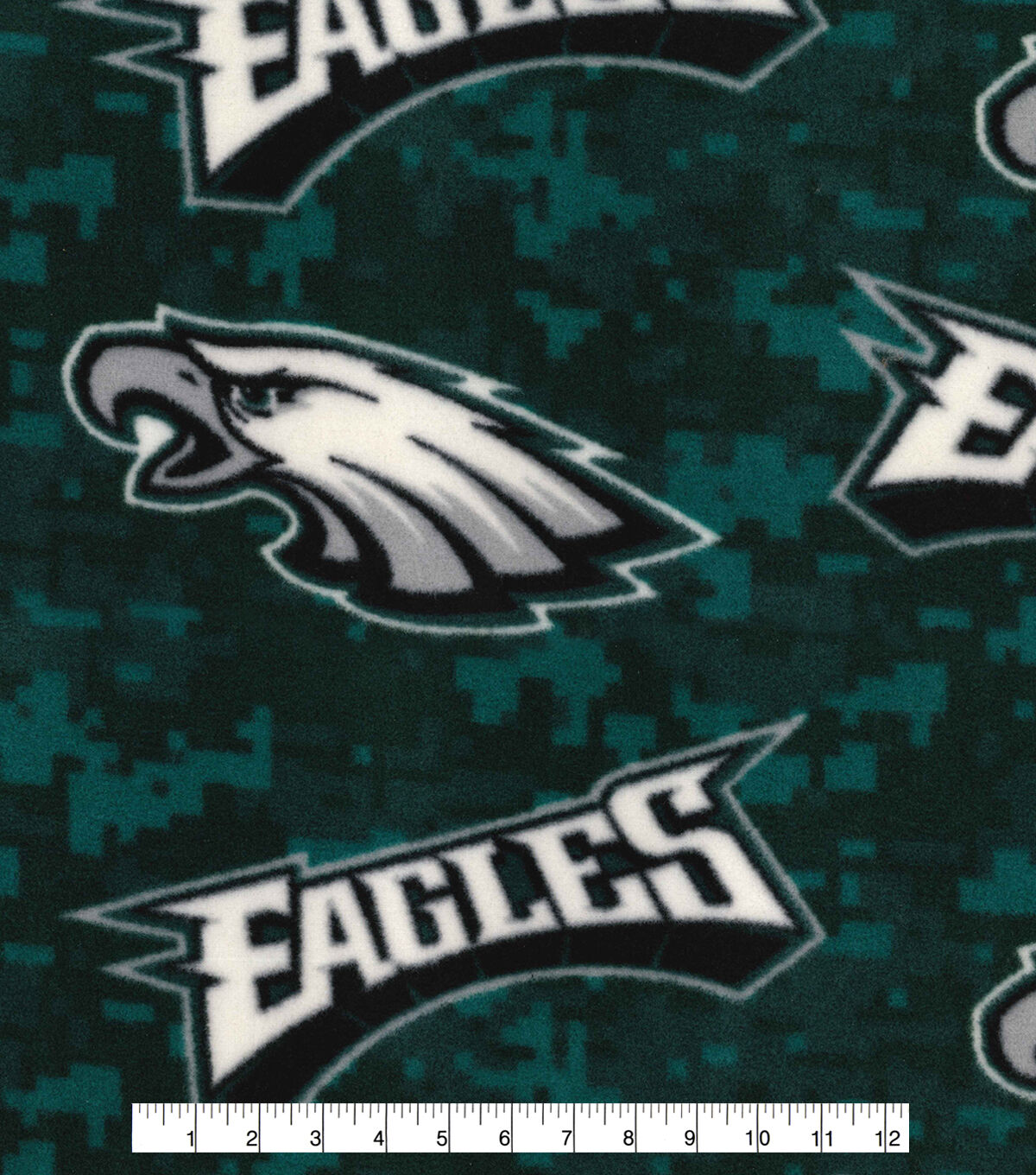 Fabric Traditions Philadelphia Eagles Fleece Fabric Digital Camouflage