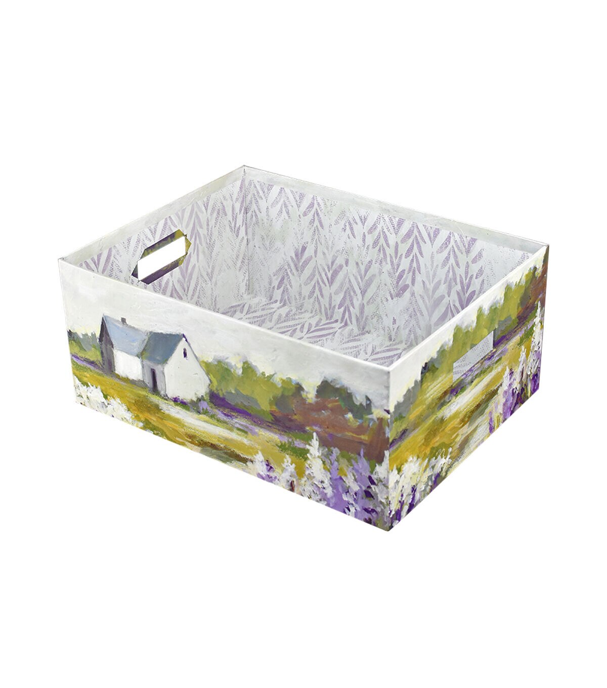 15 Meadowbrook Rectangle Box With Cutout Handles by Place & Time