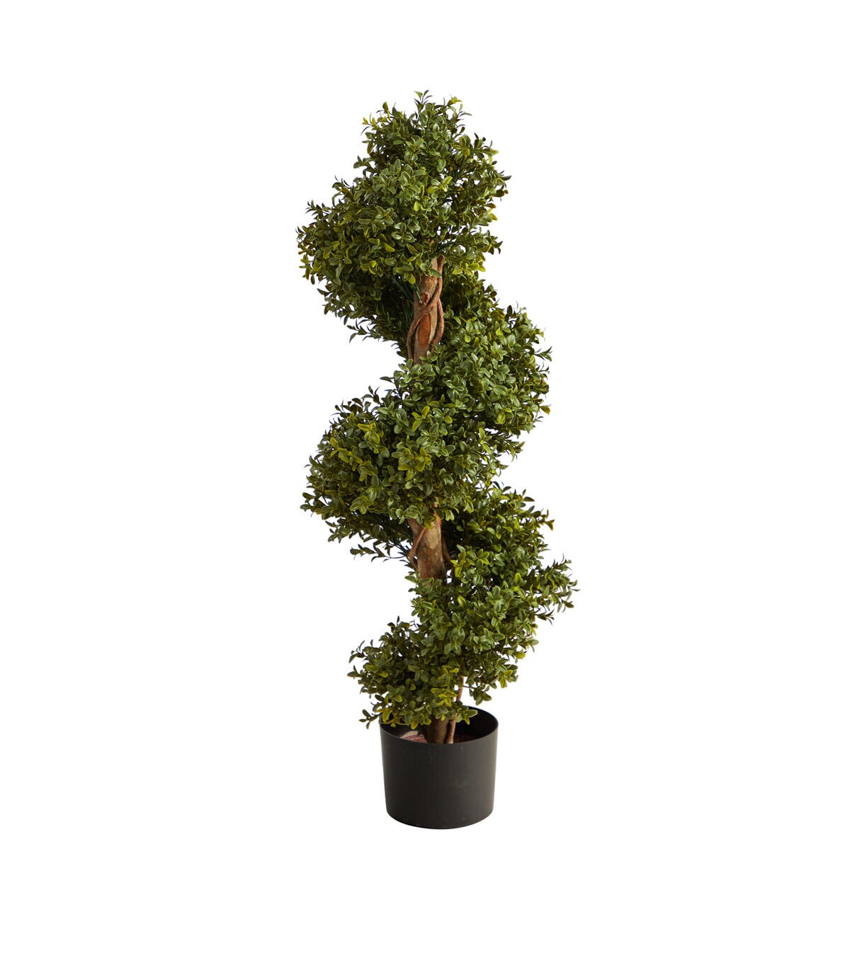 Nearly Natural 33 Indoor Outdoor Boxwood Topiary Spiral Artificial Tree