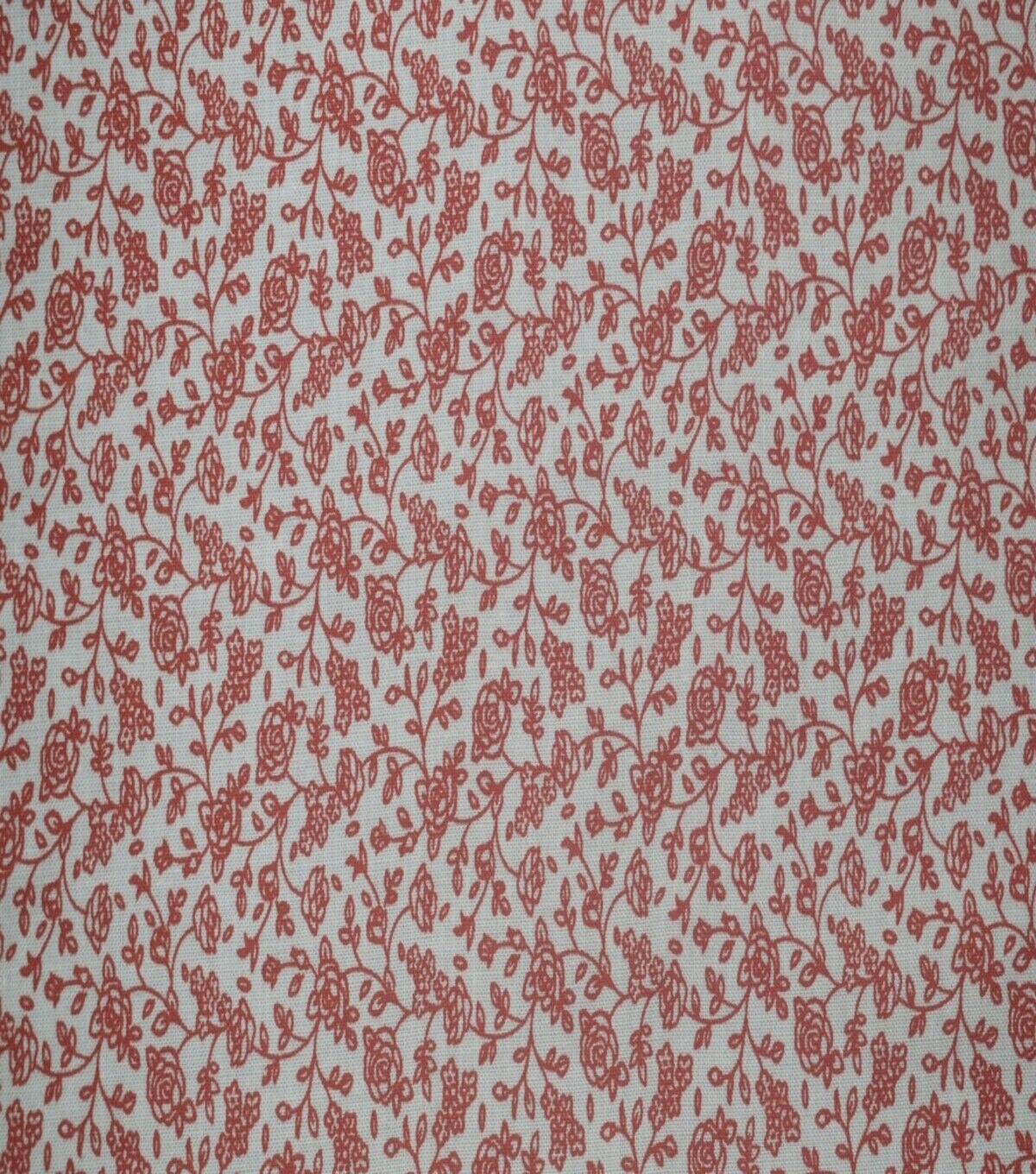 Rose Vine on Red Quilt Cotton Fabric by Quilter's Showcase