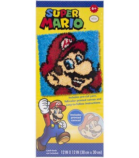 Dimensions Latch Hook Kit 12'' x 12'' Super Mario Bros.