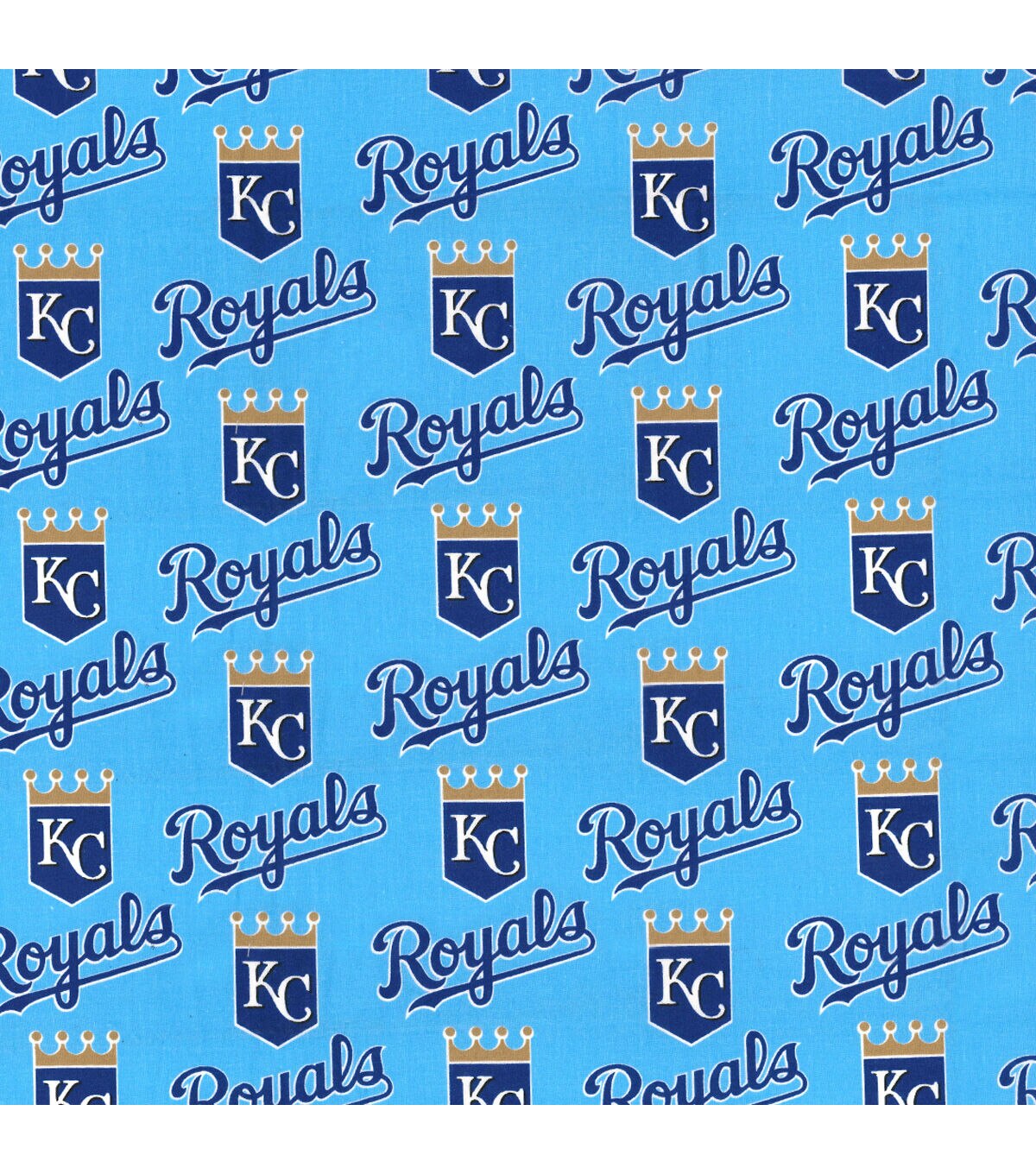 Fabric Traditions Kansas City Royals Cotton Fabric Mascot Logo
