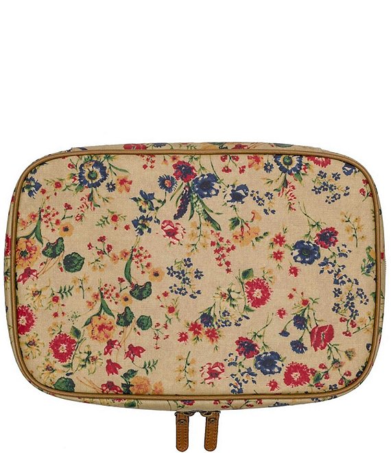 Prairie Rose Printed Hanging Toiletry Kit