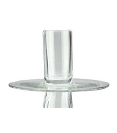 Northlight 20 Transparent Swirled Glass Taper Candle Holder