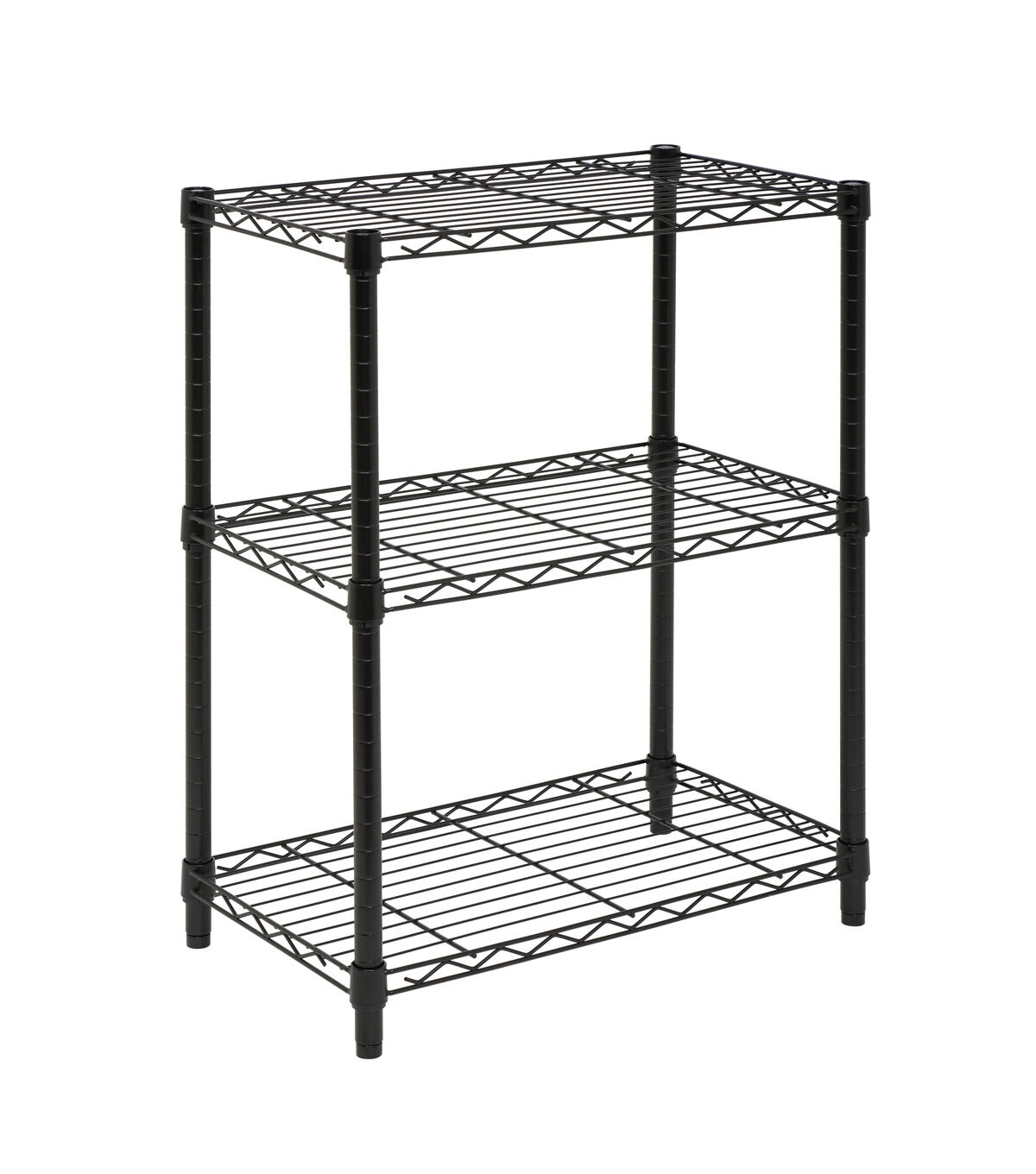 Honey Can Do 24 x 30 Heavy Duty 3 Tier Adjustable Shelving Unit 250lbs