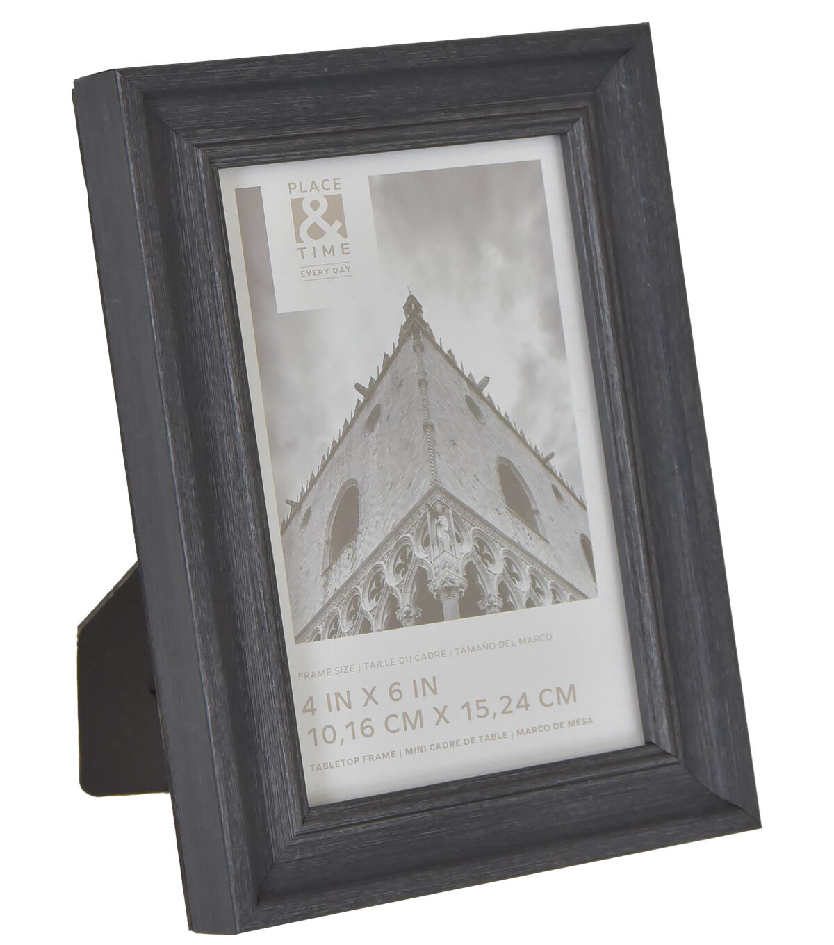 4 x 6 Traditional Black Tabletop Picture Frame by Place & Time