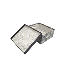 11 Geometric Rectangle Box With Cut Out Handles by Place & Time