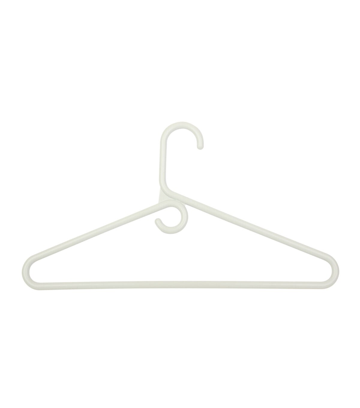 Honey Can Do 16.5 x 9 White Plastic Heavy Duty Shirt Hangers 18pk