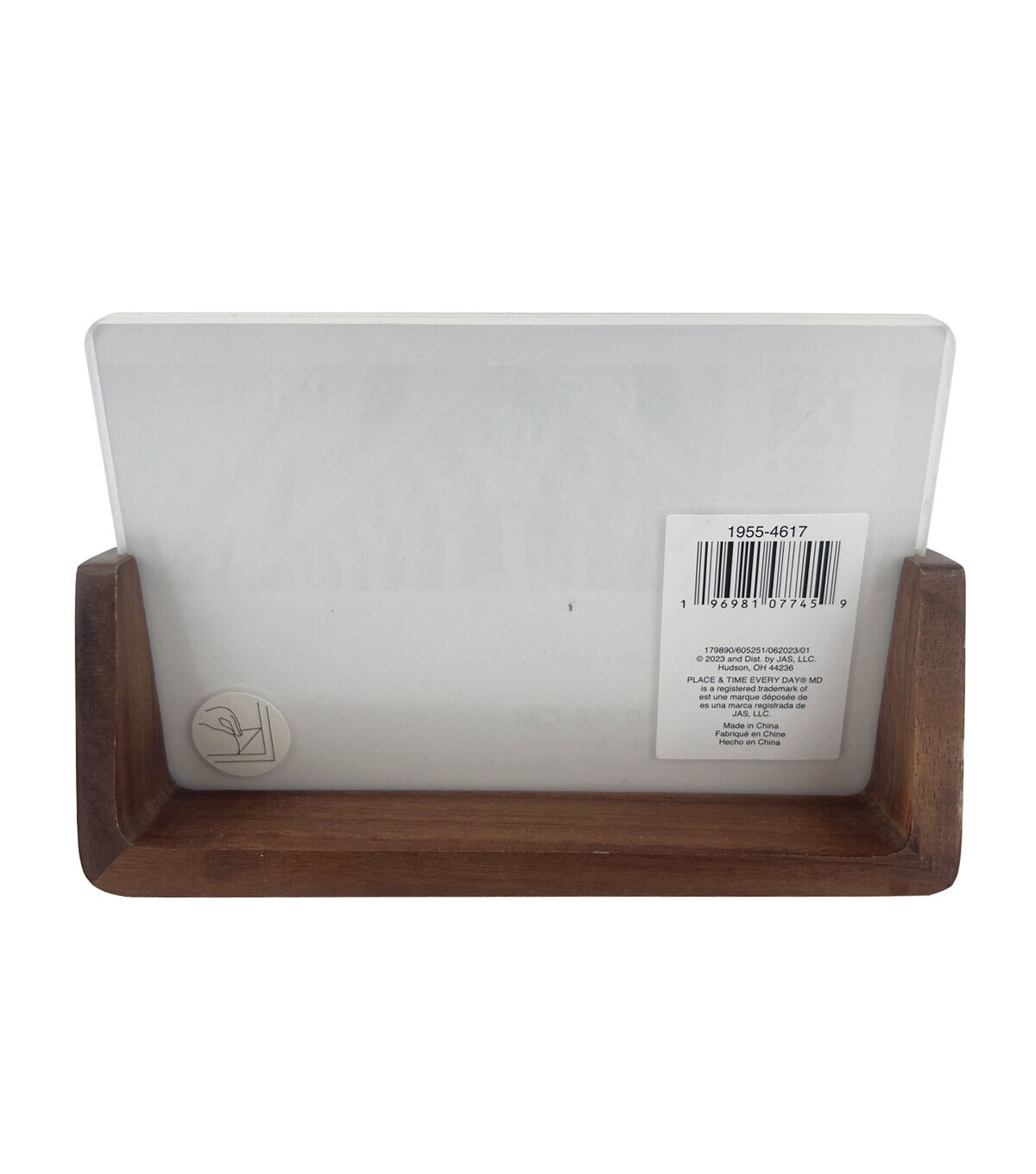 6 x 4 Tabletop Picture Frame With Wood Base by Place & Time