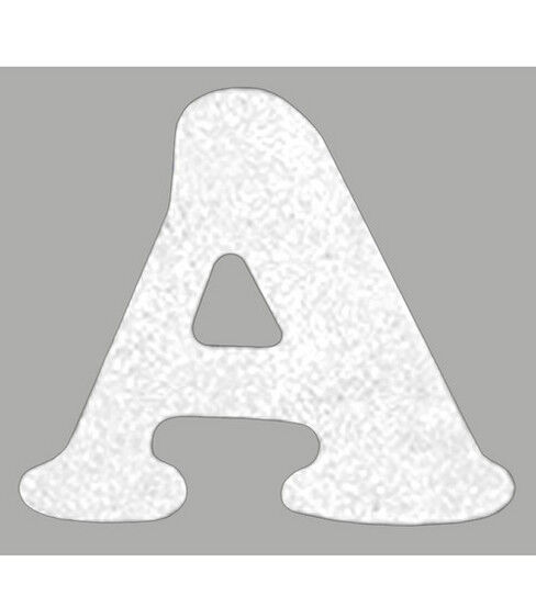 Dritz 1.5 White Soft Flock Cooper Iron On Letters 41ct