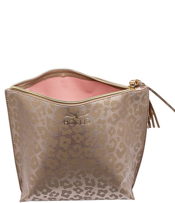 Vegan Leather Leopard Print Holy Chic Toiletry Bag