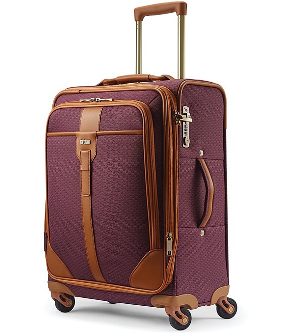 Luxe II Collection Softside Carry-On Expandable Spinner Suitcase