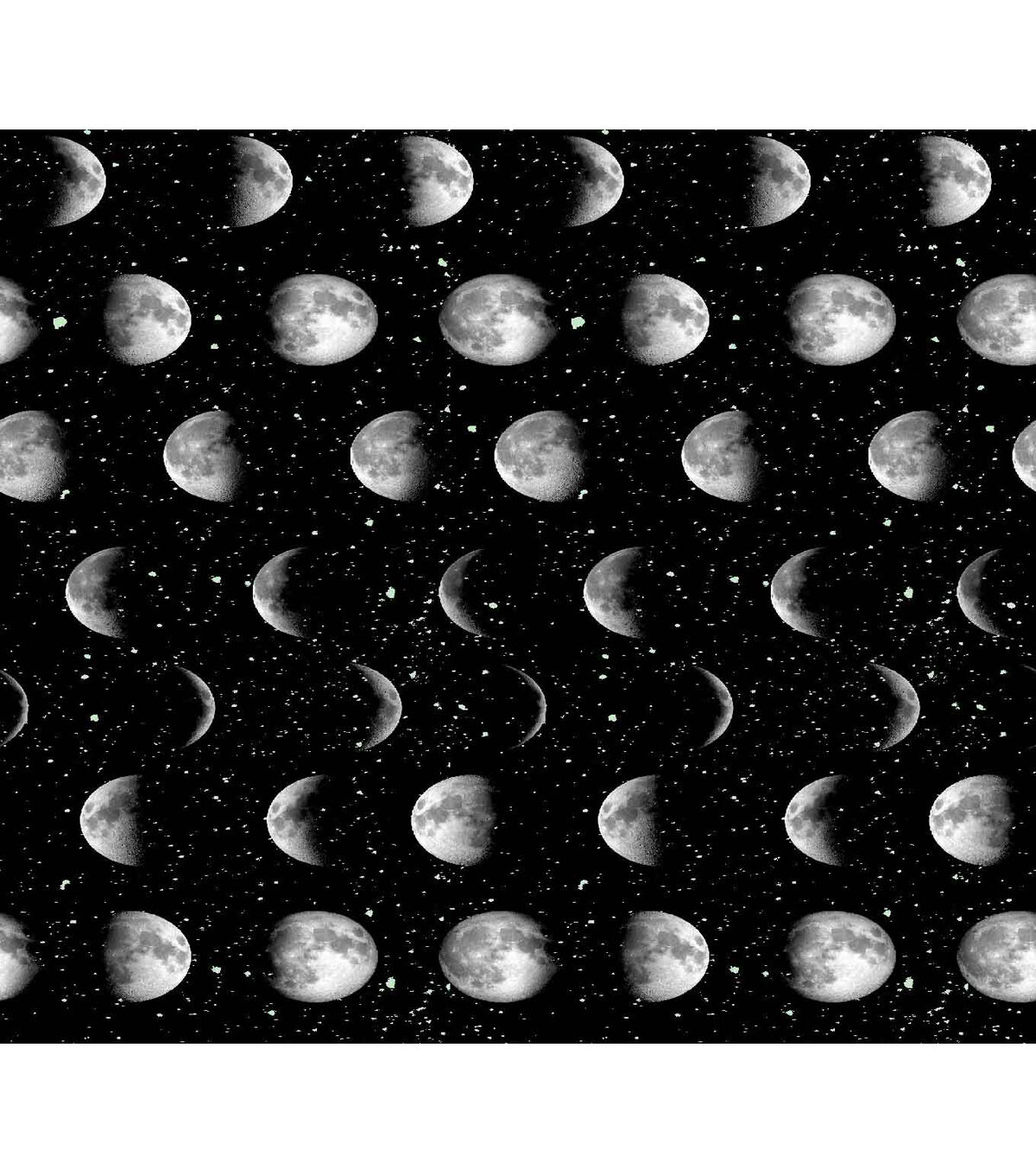 Moon Phases Super Snuggle Flannel Fabric