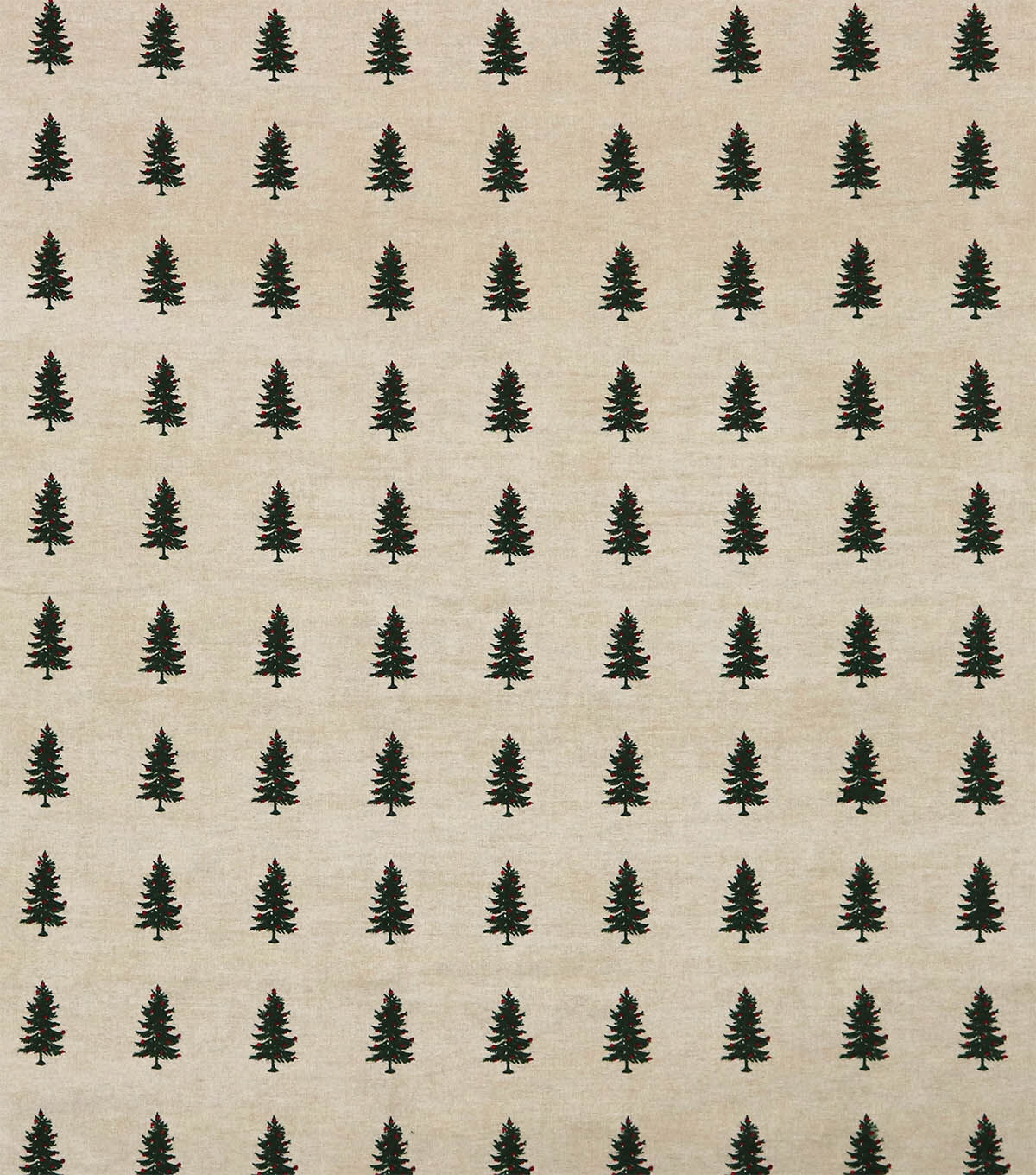 Pine Trees on White Super Snuggle Christmas Flannel Fabric