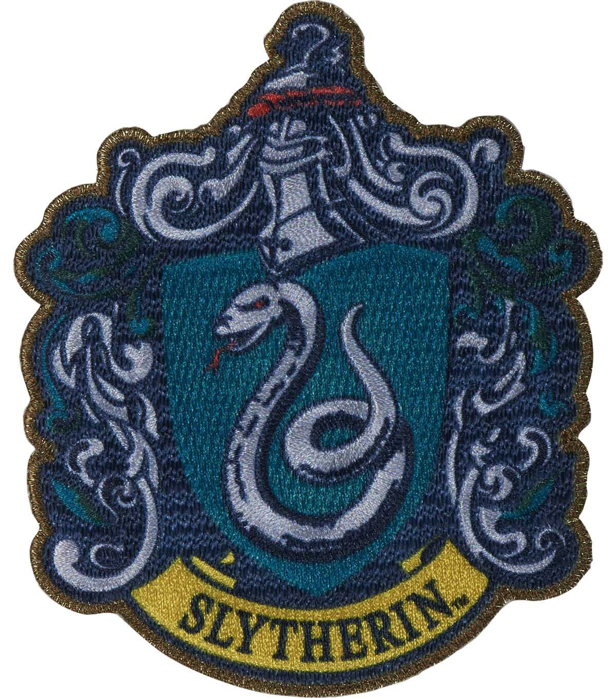 Warner Brothers 4 Harry Potter Slytherin House Crest Iron On Patch