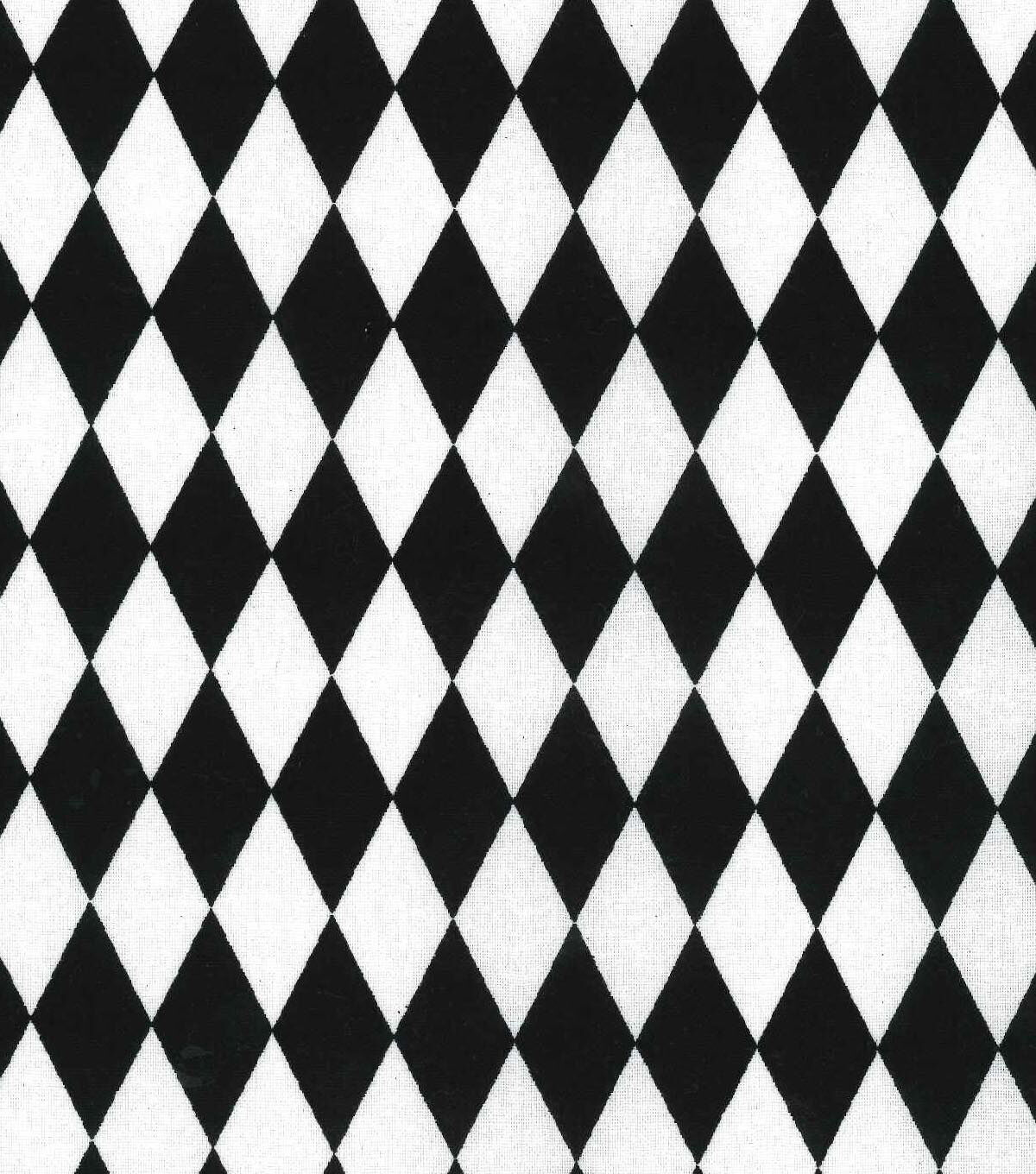 Black & White Diamond Quilt Cotton Fabric by Keepsake Calico