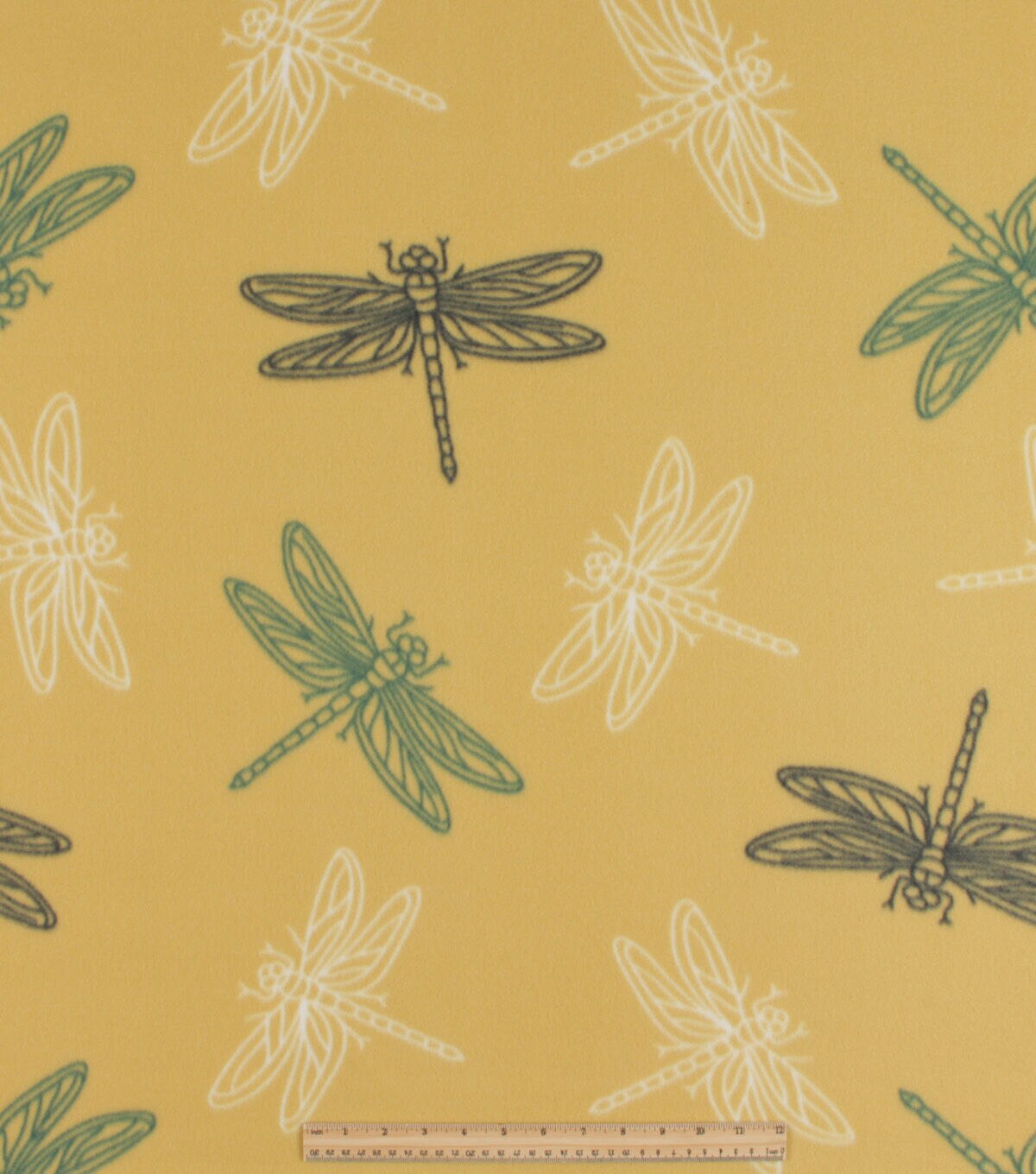 Dragonfly Blizzard Fleece Fabric