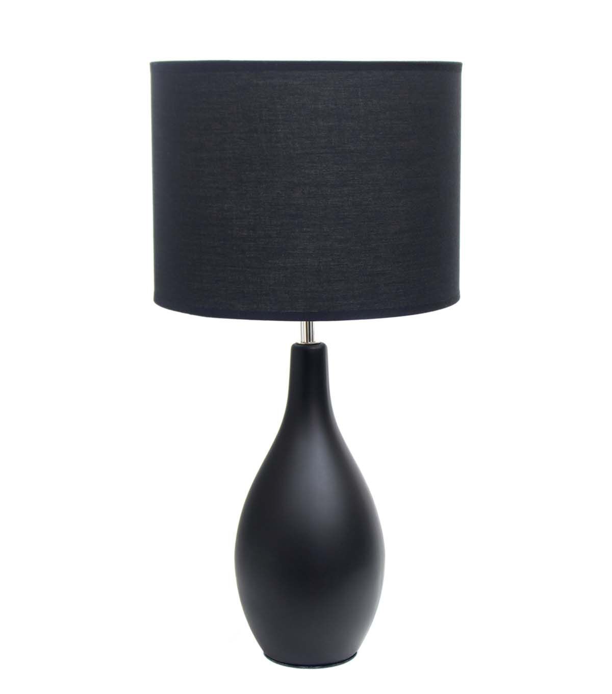 All The Rages 18 Ceramic Dewdrop Desk Lamp With Fabric Shade