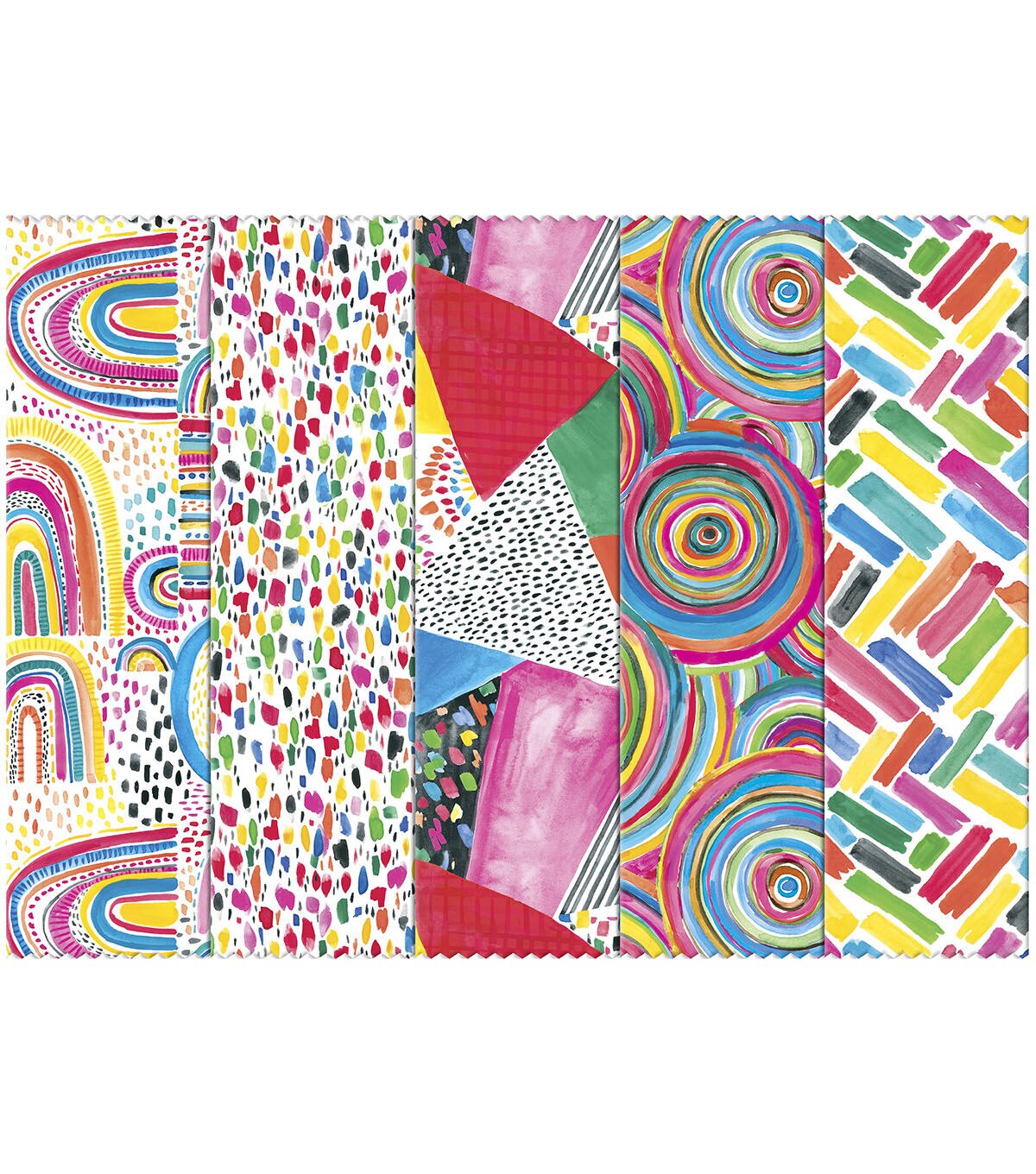 10 Multicolor Cotton Fabric Shapes 20ct by Keepsake Calico