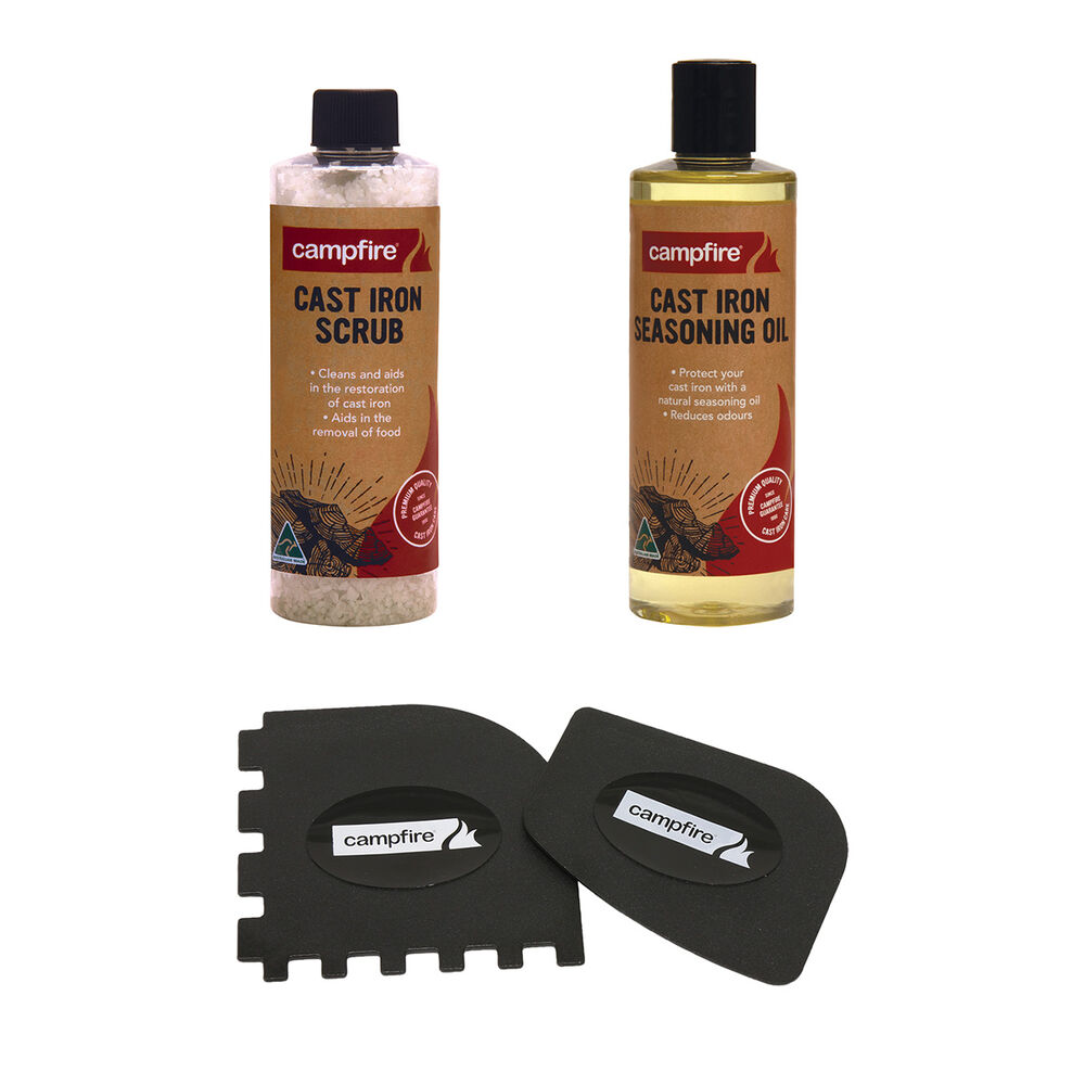 Campfire Cast Iron Cleaning And Seasoning Set