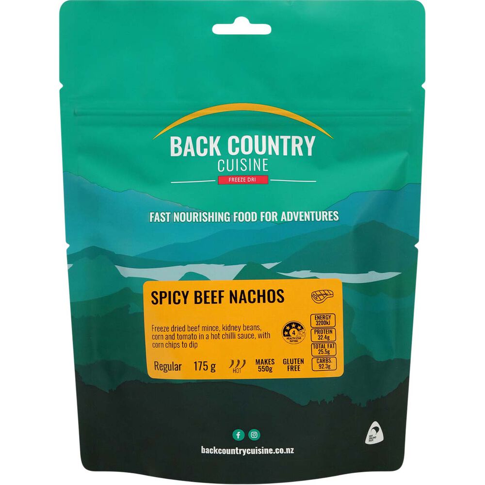 Back Country Cuisine Freeze Dried Spicy Beef Nachos 1 Serve