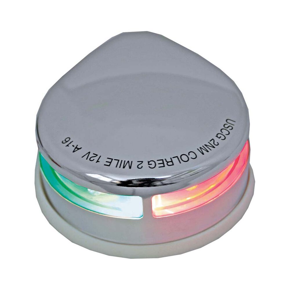 RWB LED Navigation Lights Stainless Steel 12V Horizontal Port and Starboard 2 Pack
