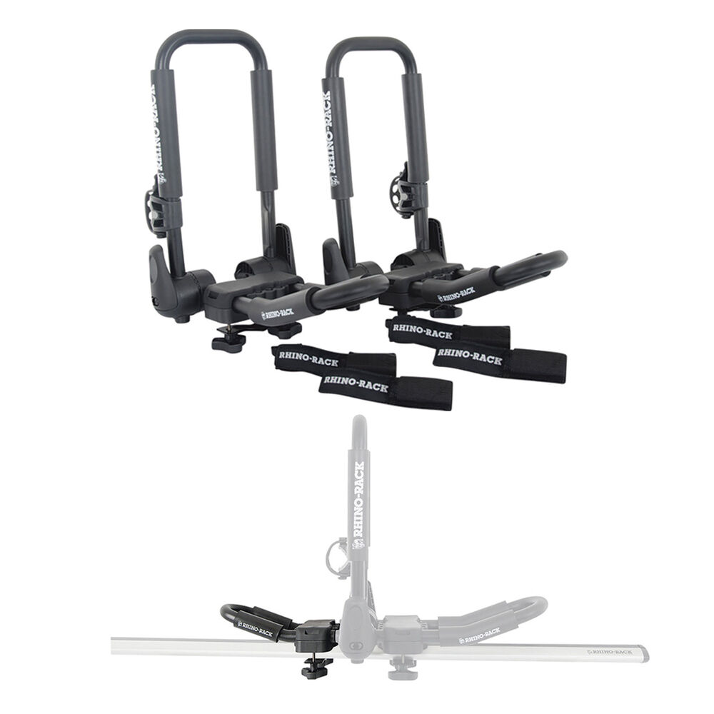 Rhino Rack Folding J Style Kayak Carrier And Extension Pack Set