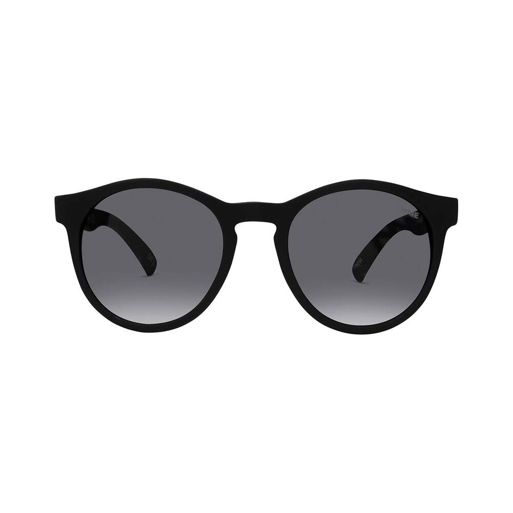 The Mad Hueys Men's Barra Polarised Sunglasses Matt Black with Grey Lens
